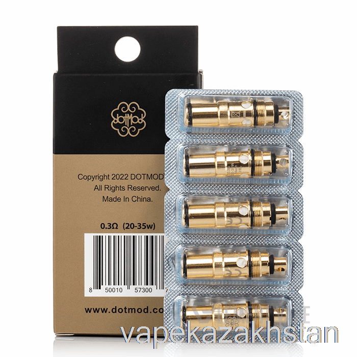 Vape Disposable dotmod dotAIO Replacement Coils 0.3ohm SS316L Mesh Coils